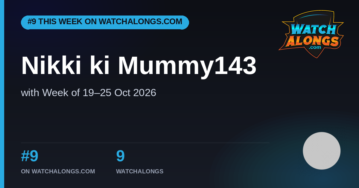 #8 on WatchAlongs.com