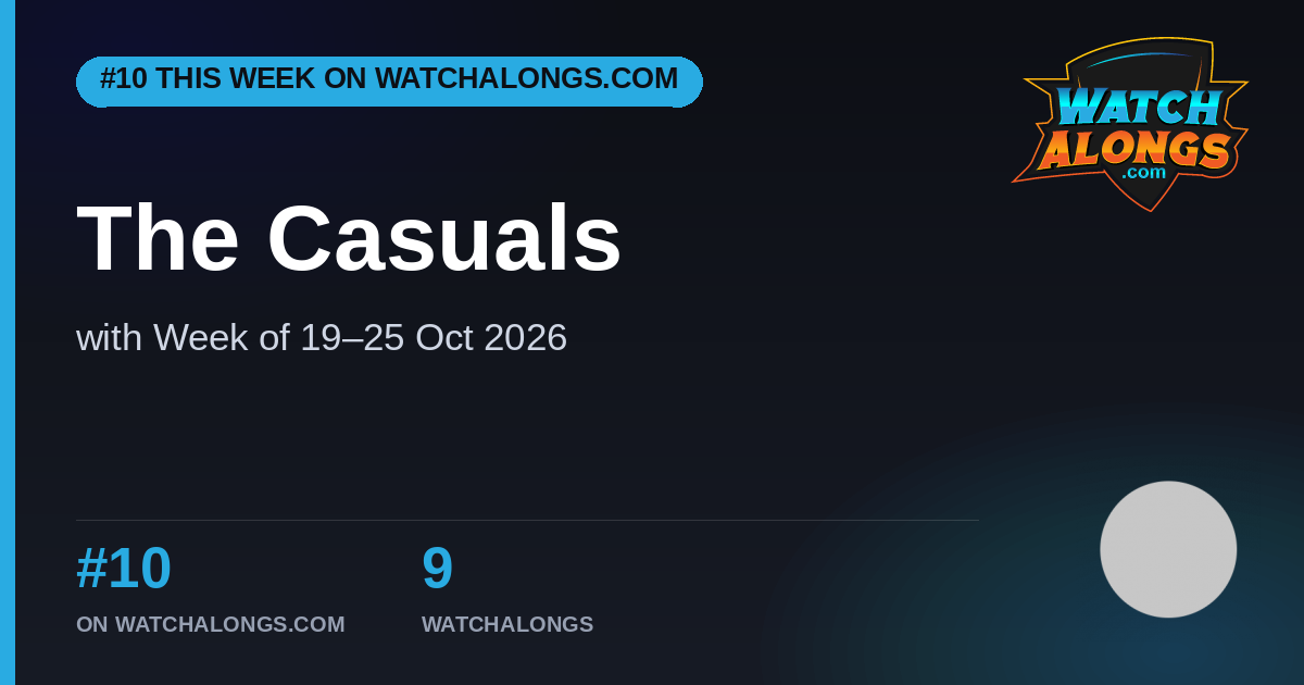 #10 on WatchAlongs.com